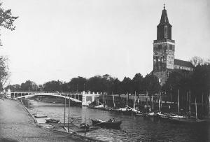 Esikatselukuva: Tuomiokirkko, Tuomiokirkkosilta, Kirkkosilta, Aurajoki